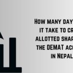 How many days will it take to credit allotted shares on the DEMAT account in Nepal